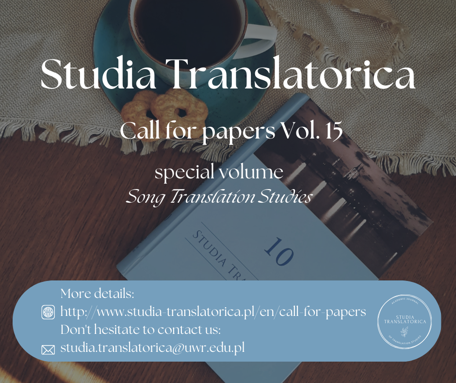 Studia Translatorica Vol. 15